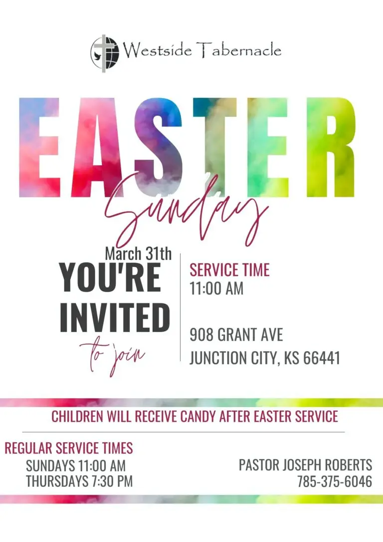 Westside Tabernacle Easter Flyer