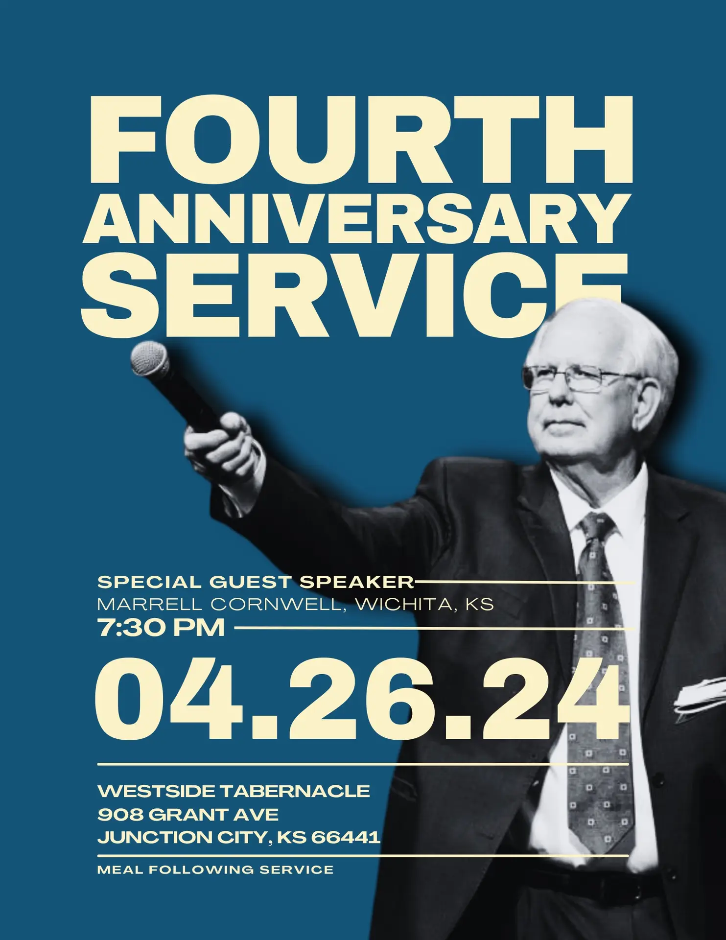 westside tabernacle fourth anniversary banner